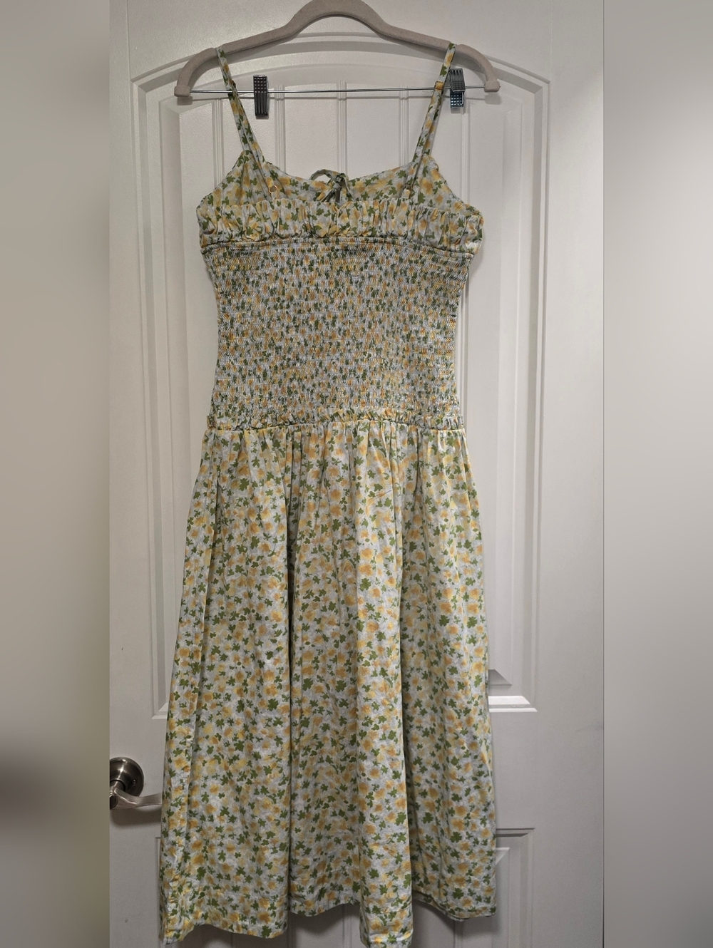 FREE PEOPLE Cottagecore Smocked Floral Lavender Daze Dress - Picture 6 of 11